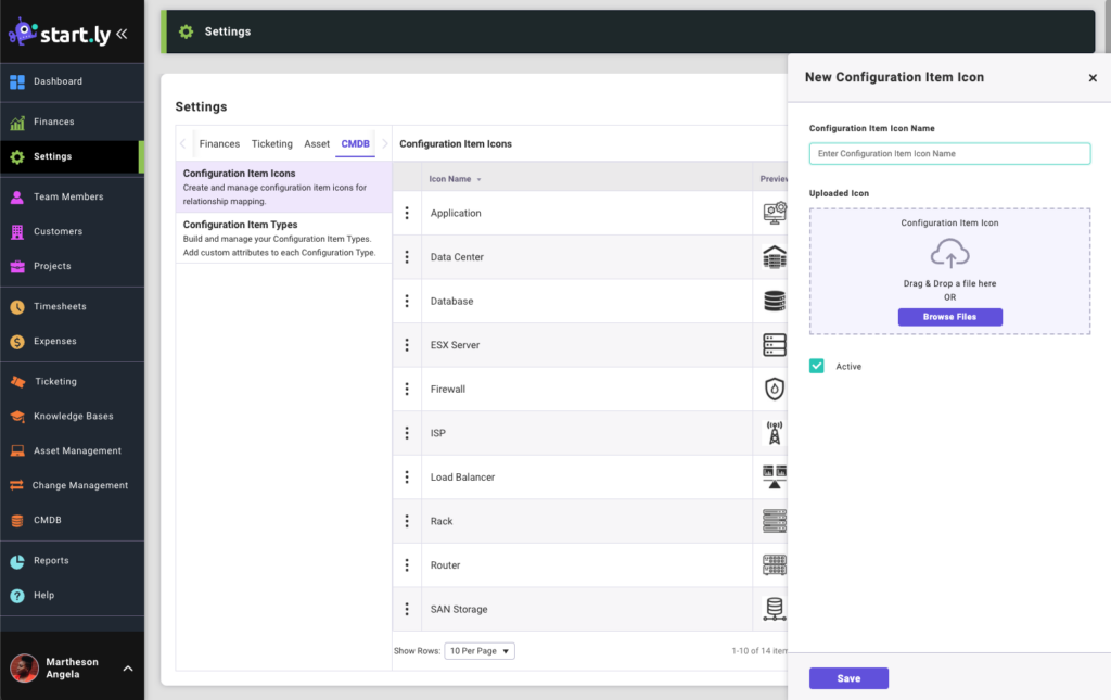 New Configuration item icon