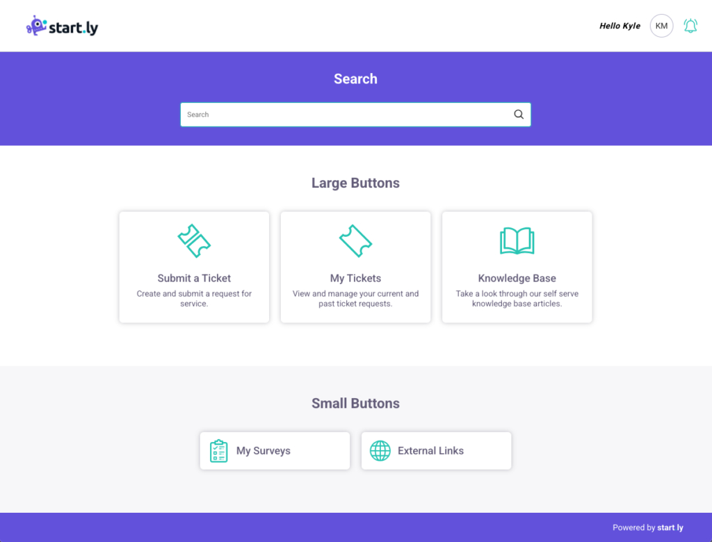 Sample End User Portal