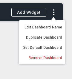 change default dashboard